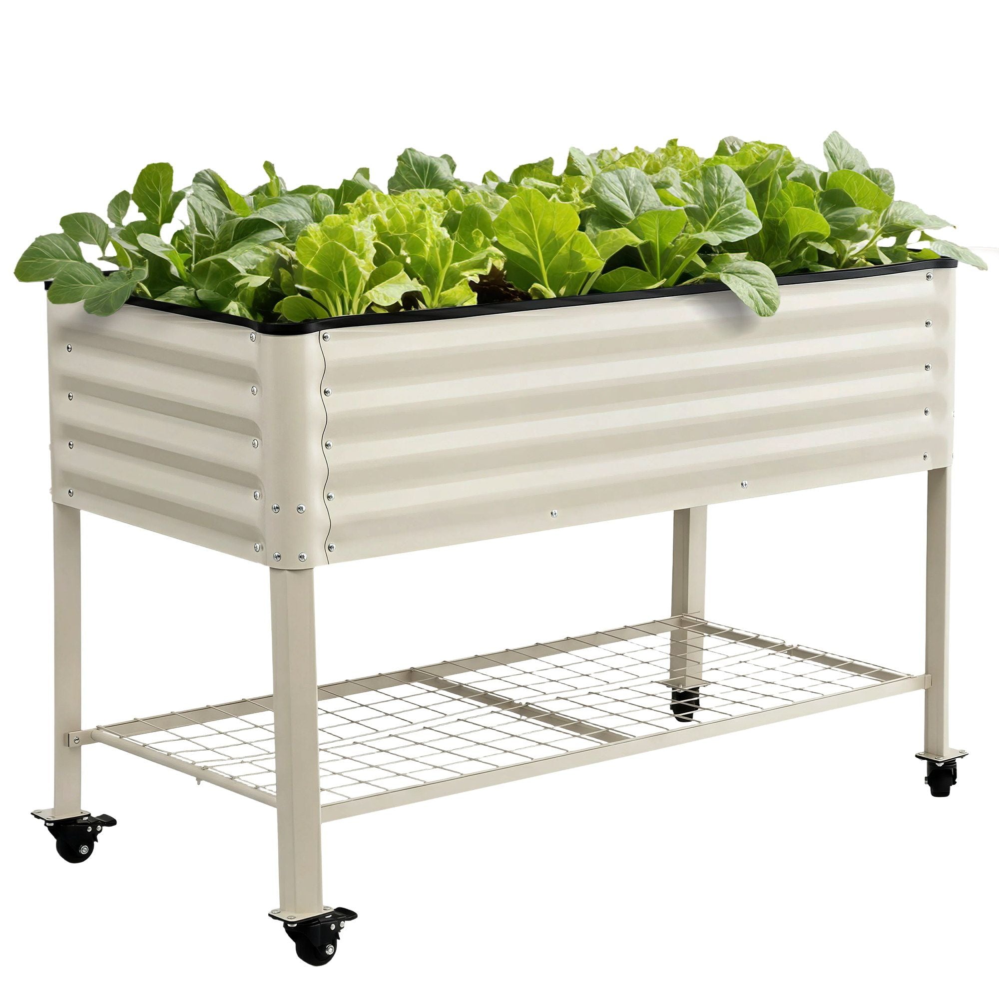 Mobile Raised Garden Bed With Wheels