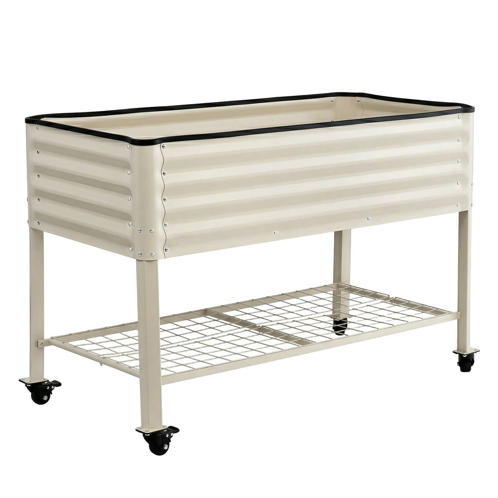 Mobile Raised Garden Bed With Wheels