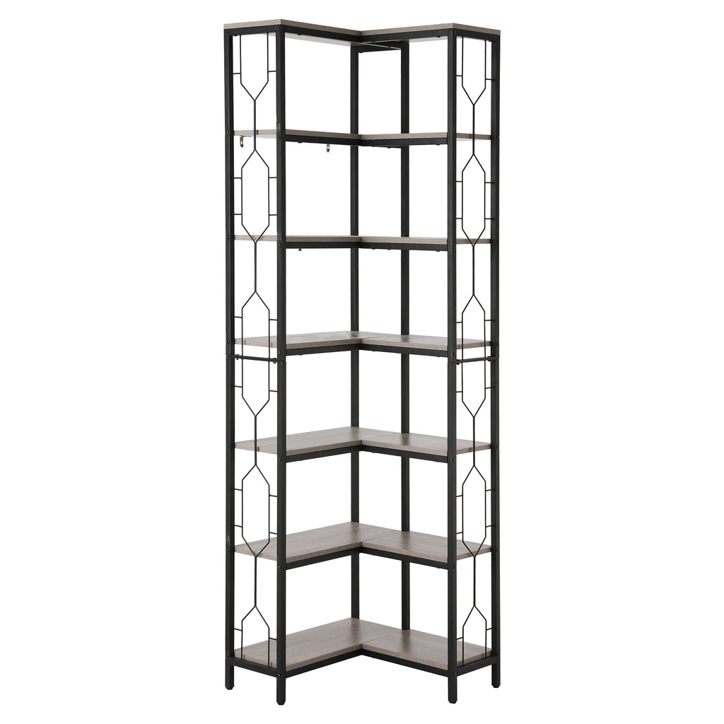 Artiss 6 Tiers Bookshelf Corner Shelf Bookcase Display Shelves Oak