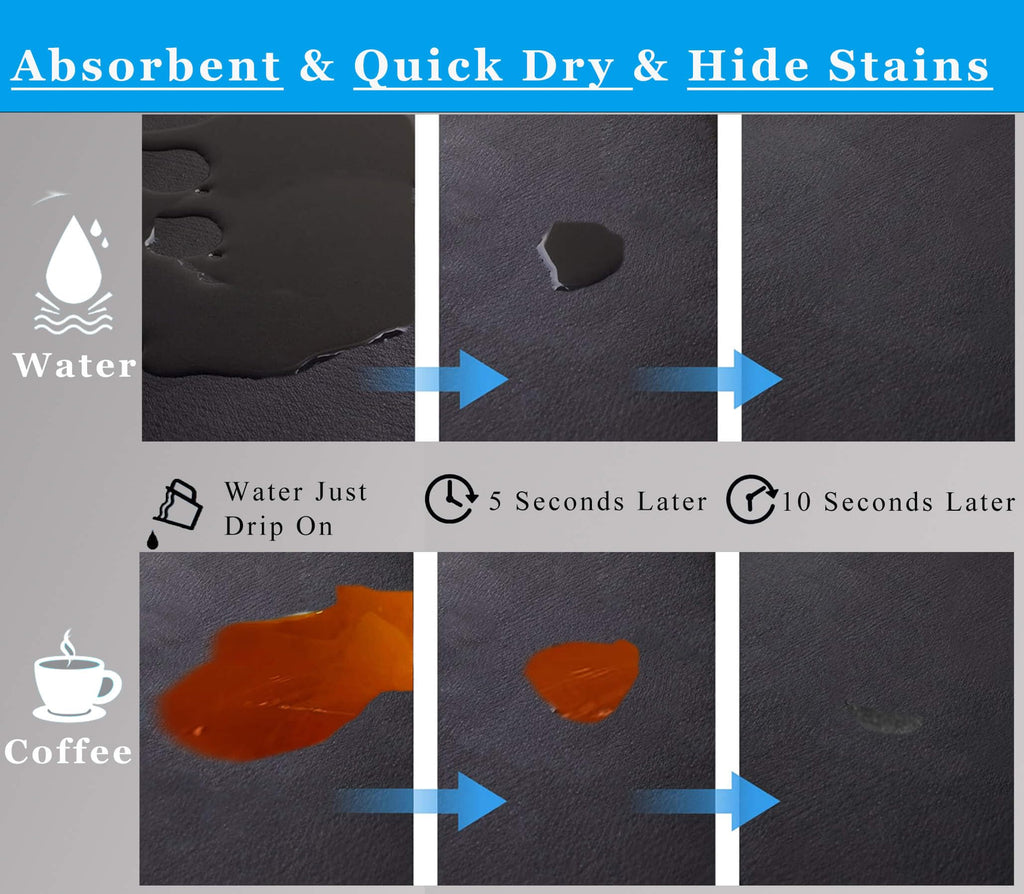 Kitchen Counter Mat for Coffee Maker – Absorbent & Quick-Dry Bar Pad with Non-Slip Backing, Protective Surface for Espresso Machine, Dish Drying Mat (Brown,40*60cm)