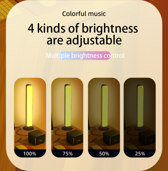 Dynamic Music Syncing LED Lights Atmospheres Lighting LED Light Bar For Car Interior And Home Entertainments Lamp