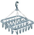 Sock Dryer - Clothesline - 32 Clips - Sock Hanger - Wasrek - Wasrek - Carousel - Drying Carousel - Clothes Hanger - Sock Drying Rack - Blue
