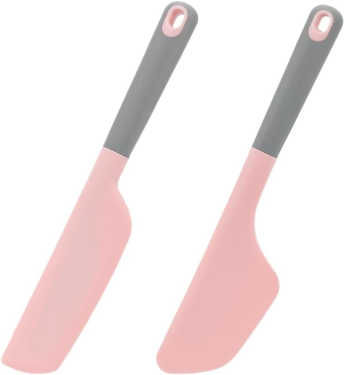 2-piece silicone cake scraper - non-stick baking tool - easy to clean and store - essential kitchen tool set