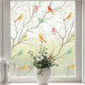 Window film - 45x200cm - privacy window film - stained glass window film - Privacy - Decorative film - static window film - Self-adhesive - Stained Glass - window film - for front door, bathroom, heat control, anti-UV