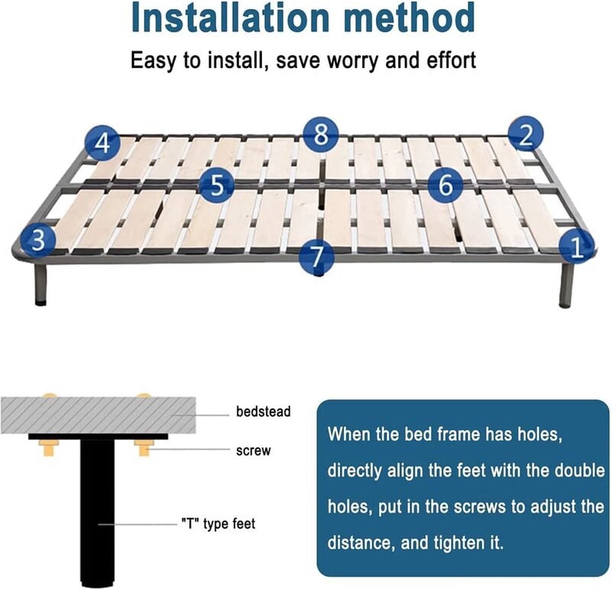 Bed frame support leg - bed legs - box spring legs - 2 pieces - 18 to 33 cm - iron - gray - adjustable furniture leg - retractable - for slatted bases, metal bed base, wardrobe, sofa