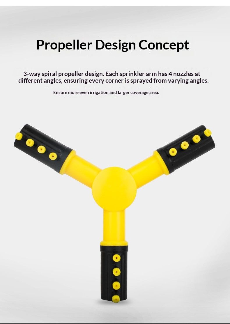 1SetSprinkler(Base+Trident)-Yellow