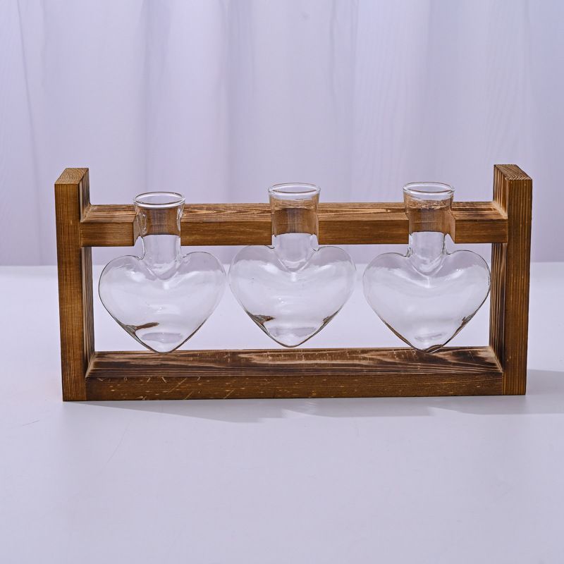 HydroponicWoodenFramewithSnap-On-SphericalTripleBottle