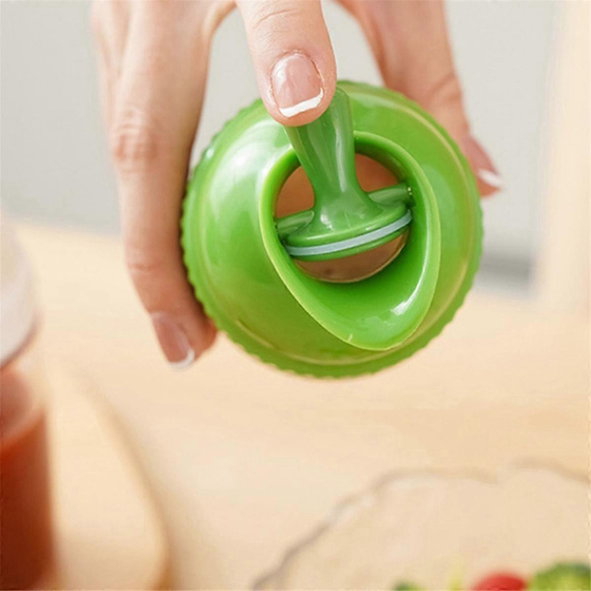 2pcs Salad Dressing Containers Leakproof Shaker Bottles with Lid for Kitchen Use