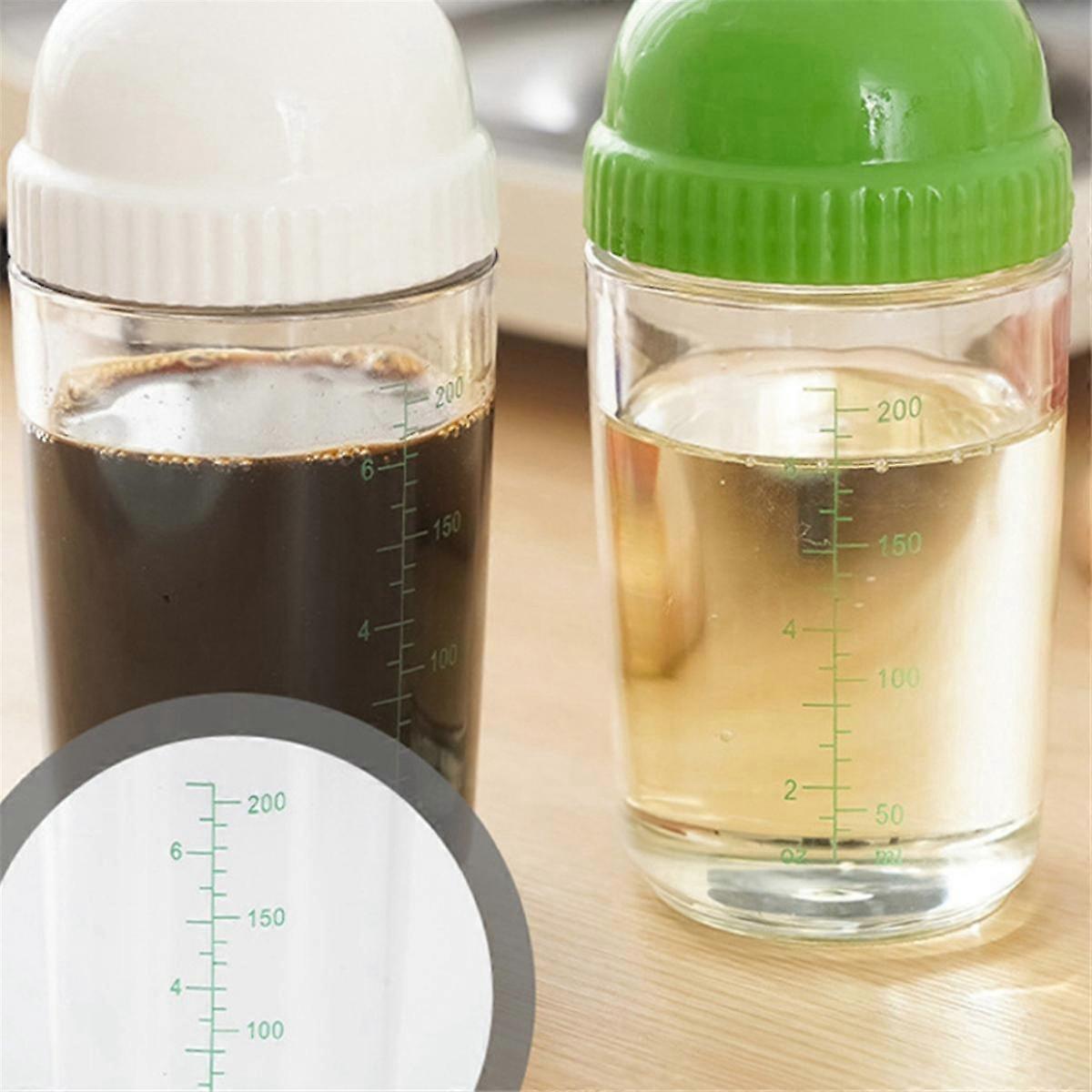 2pcs Salad Dressing Containers Leakproof Shaker Bottles with Lid for Kitchen Use