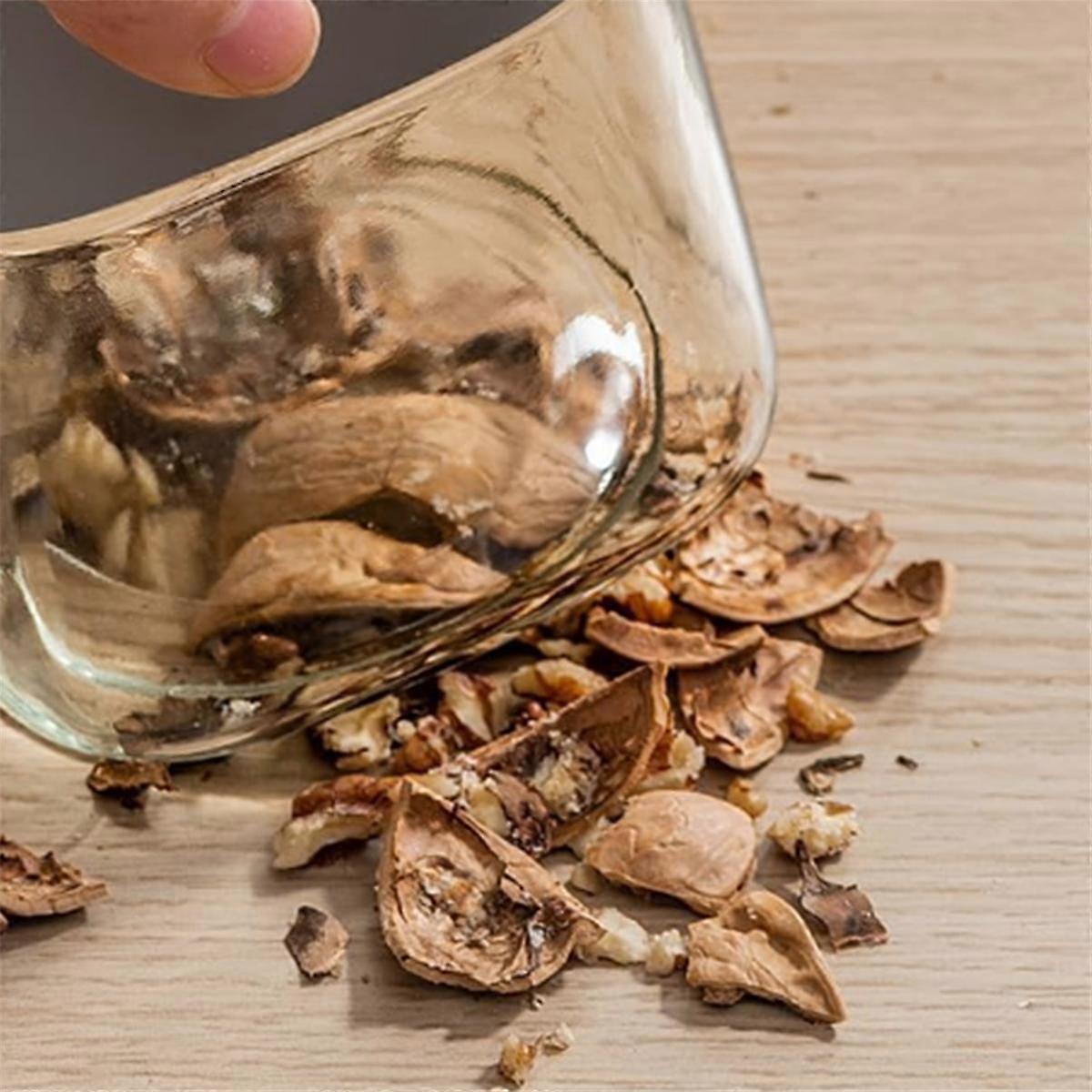 2pcs Glass Jars with Airtight Lids Overnight Oats Salad Food Storage Containers