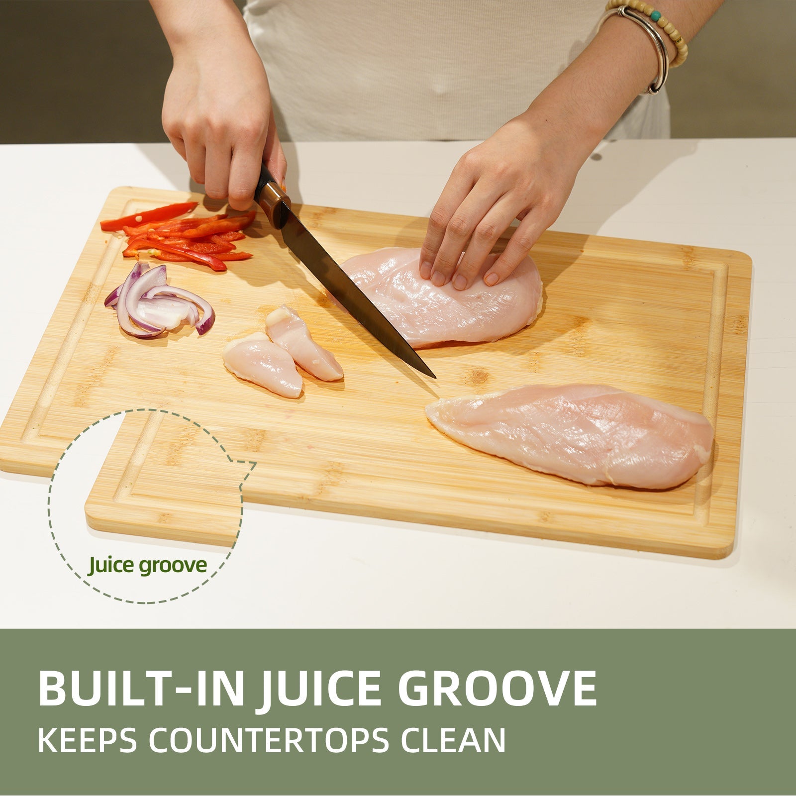 3 Pcs Bamboo Cutting Board